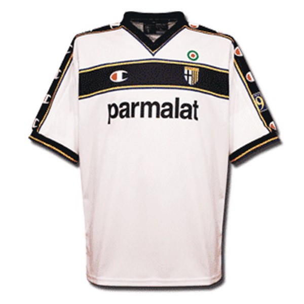 Camiseta Parma Champion Segunda Equipación Retro 2002 2003 Blanco